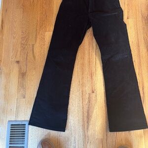 Black corduroy pants